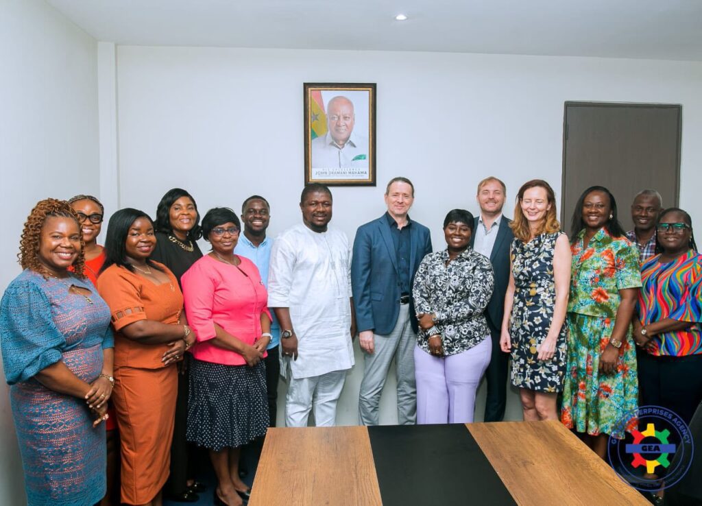 GEA and GIZ Partner on New Northern Hub to Boost Local MSMEs 4 Madam Margaret Ansei GEA CEO with GIZ Ghana Representatives