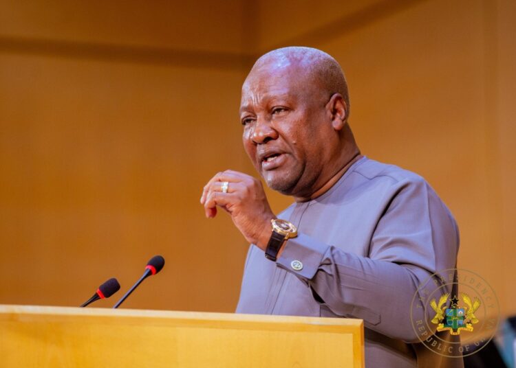President John Dramani Mahama speaking at the 79th World Health Assembly in Geneva, Switzerland