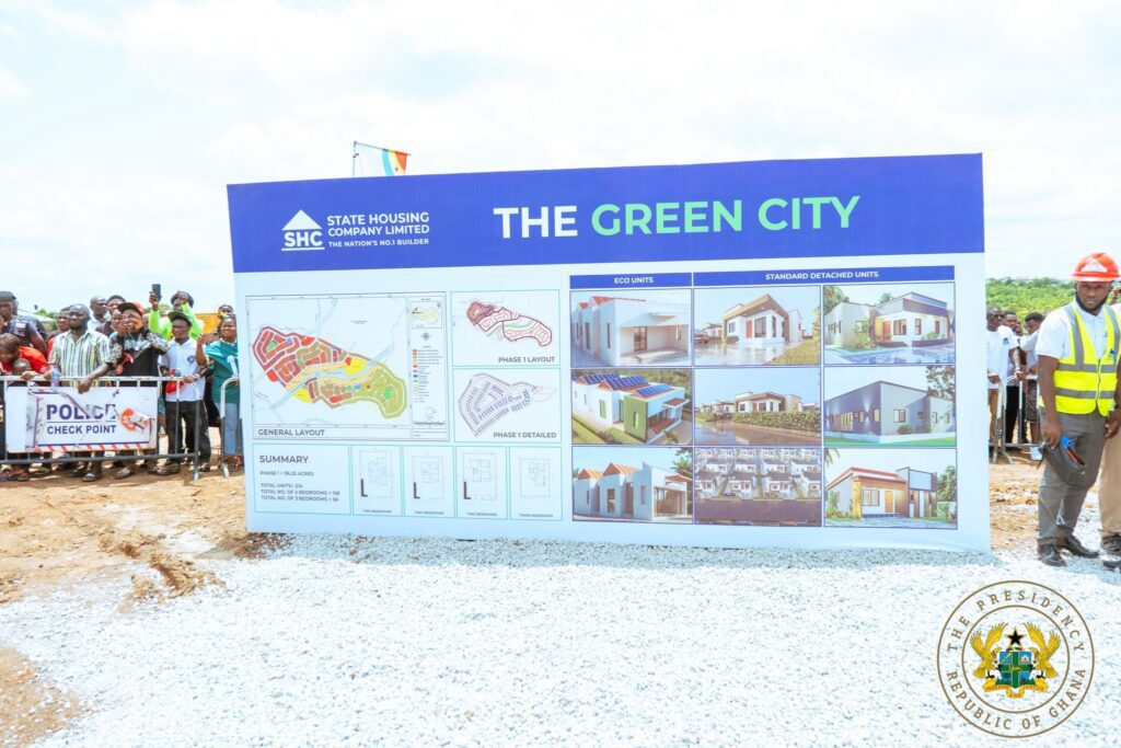 President Mahama Launches 1,000-Unit Green City Housing Project 4 Mahama @Green City Housing Project 2