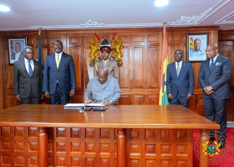 President Mahama Arrives in Nairobi for Africa Forward Summit 1 President Mahama signing the arrival book at Nairobi