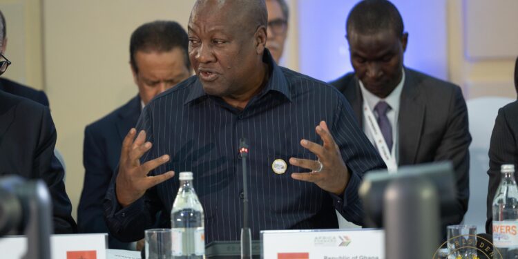 President John Dramani Mahama delivered the opening and closing remarks at the Rethinking Health roundtable during the Africa Forward Summit held in Nairobi, co-hosted by H.E. William Ruto and H.E. Emmanuel Macron.
