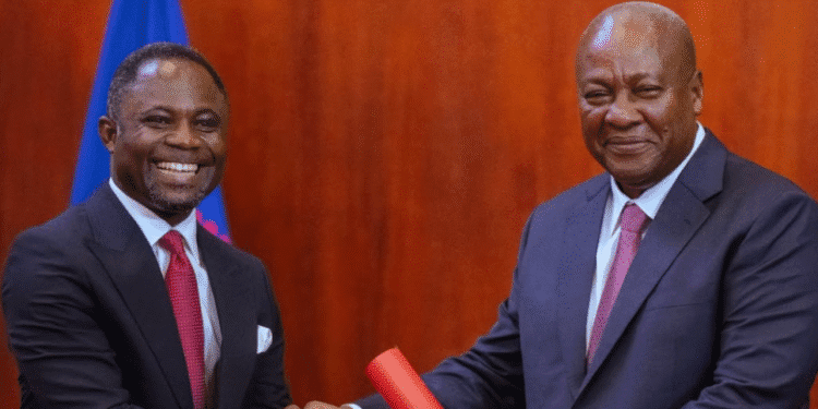 President John Dramani Mahama and Minister of Health Hon. Kwabena Mintah Akandoh