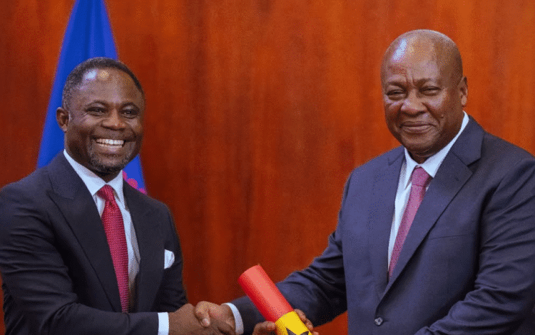 President John Dramani Mahama and Minister of Health Hon. Kwabena Mintah Akandoh