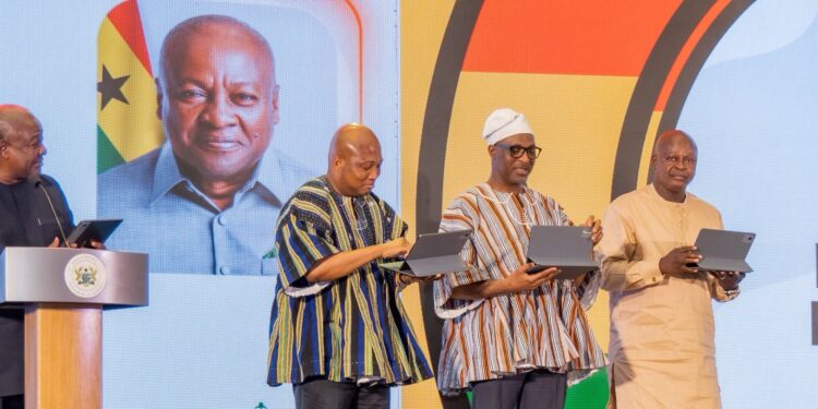 Mahama Launches Ghana’s E-Visa System, Scraps Visa Fee for All Africans 1 President John Dramani Mahama leading the launch of Ghana's E-Visa System