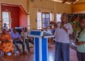 Minister for Fisheries and Aquaculture Development, Hon. Emelia Arthur, in Pru East