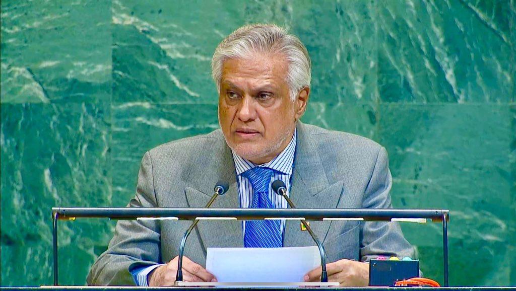 Guterres Calls for Renewed Commitment to UN Charter 6 Mohammad Ishaq Dar Pakistans Deputy Prime Minister and Foreign Minister 1