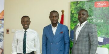 Mr. Lateef Apau Wiredu, DCEO of GFZA, and Team, with Delegation from Danfoss Power Solutions