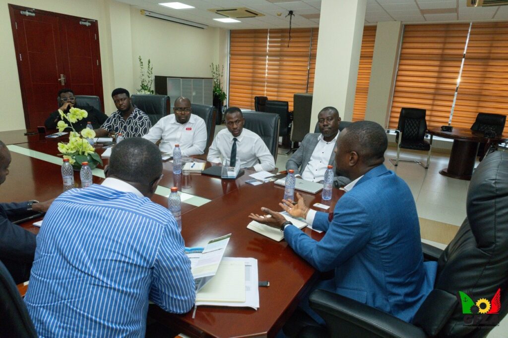 Mr. Lateef Apau Wiredu DCEO of GFZA and Team with Delegation from Danfoss Power Solutions
