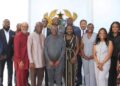 Mr. Noah Tumfo, Chief Director MoTAI, with GUBA's Lady Dentaa Amoateng, and Delegation