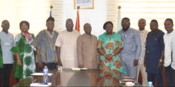 Prof. George Agyei, Director-General of GSA, with IEAG Delegation