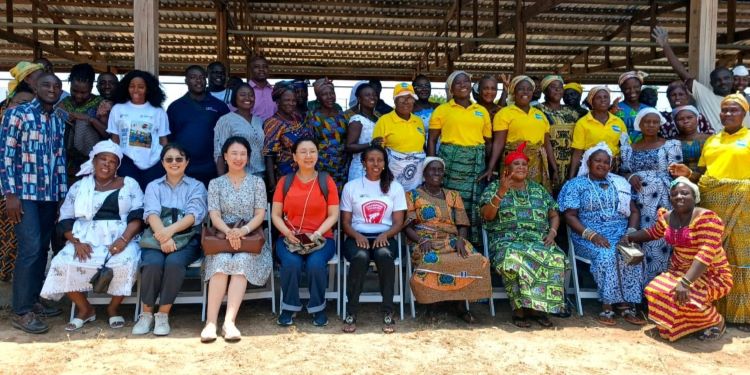 Tema Manhean Facility To Halt Fisheries Value Leakage 1 Representatives of the Fisheries Commission and the Korea Maritime Institute, at the Tema Manhean Fish Processing Facility