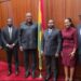 Ambassador Victor Emmanuel Smith, with Mr. Mensah Thompson, Deputy Director-General of the Securities and Exchange Commission, and Representatives