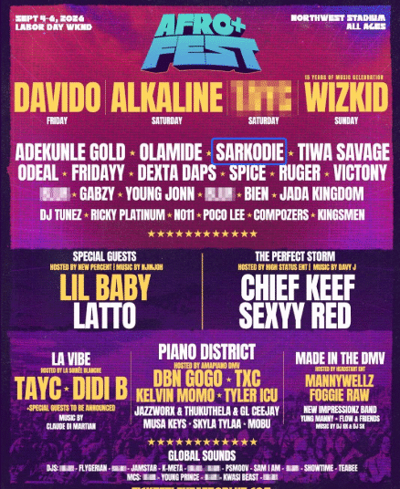 Afro +fest 2026 flyer