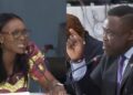 Hon Sam George and Hon Abena Osei-Asare during PAC Committee