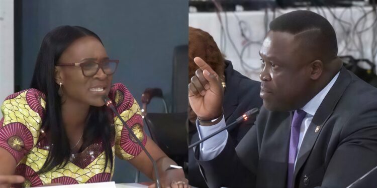 Senior Advisor Critiques Conduct Standards In PAC Proceedings 1 Hon Sam George and Hon Abena Osei-Asare during PAC Committee