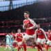 Arsenal Secure 14th Premier League Title After City Slip at Bournemouth 14 Kai Harvetz leads Arsenal celebrations after scoring against Burnley at the Emirates Stadium