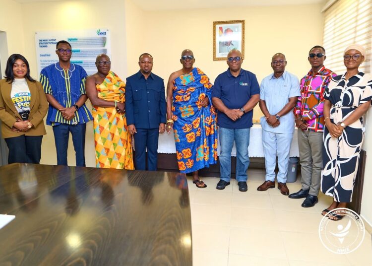 Bono East Leaders Push For Improved NHIA Infrastructure 1 NHIA with Pimampim Yaw Kagbrese V