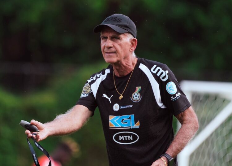 Carlos Queiroz Stays on as Black Stars Head Coach 1 Black Stars head coach, Carlos Queiroz, leads the team in their training session in the USA
