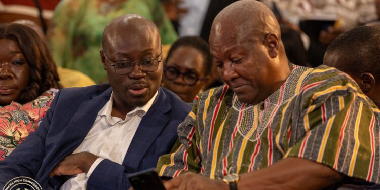 President John Dramani Mahama with Hon. Ato Forson, Finance Minister