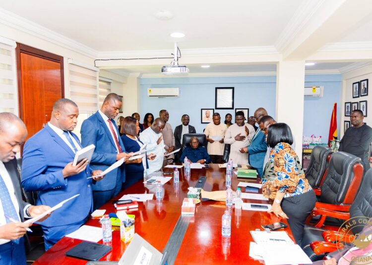 Minerals Commission Inaugurates Reconstituted Institutional Audit Committee to Ensure Accountability 1 Minerals Commission Reconstituted Institutional Audit Committee