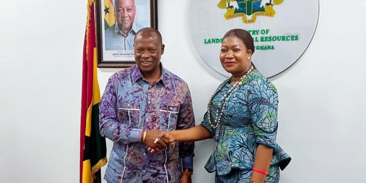 MIIF CEO with Lands Minister