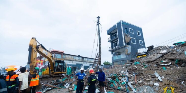 Avenor Building Collapse: Two Killed, Woman Still Trapped Under Rubble 1 Avenor Building Collapse
