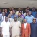 Director-General of the GSA, Prof. George Agyei, with Hon. Alexander Roosevelt Hottordze, Chairman of the Parliamentary Select Committee on Trade, Industry and Tourism, and Team