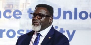 Dr. Andy Osei Okrah, TCDA CEO, at the Ghana-UK Investment Summit 2026