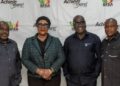 Dr. Mary Awusi, GFZA CEO, with Hon. Alexander Roosevelt Hottordze, Chairman of the Parliamentary Select Committee on Trade, Industry and Tourism, and Team