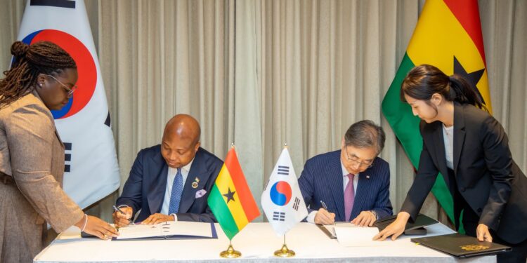 Ghana's Foreign Affairs Minister, Hon. Samuel Okudzeto Ablakwa, and South Korean Foreign Minister Cho Hyun signed landmark waiver deal on the sidelines of the ongoing Korea Africa Foreign Ministers Meeting