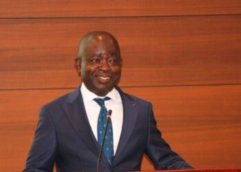 Hon. Sampson Ahi, Deputy Minister for Trade, Agribusiness and Industry, at the U.S.-Ghana Chamber of Commerce Trade and Investment Mission