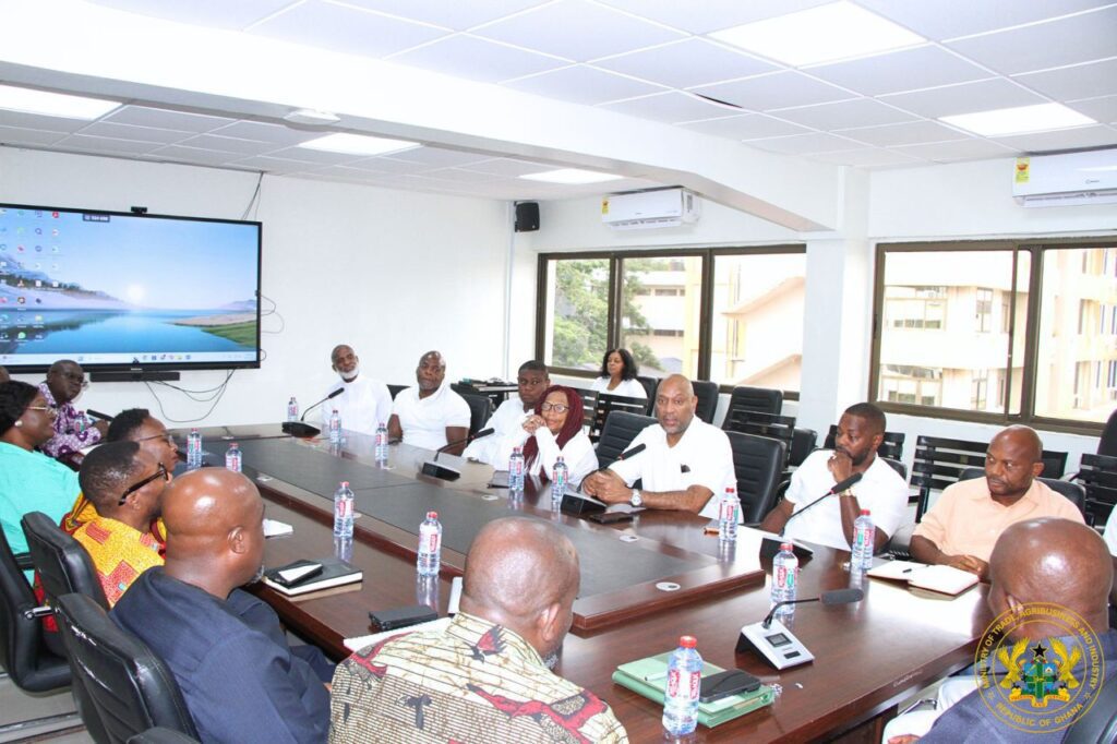 Newark Mayor Leads American Investors to Ghana’s Secure Business Environment 3 Hon. Sampson Ahi Deputy Minister for Trade Agribusiness and Industry with Ras J. Baraka Mayor of Newark New Jersey and Delegation 1