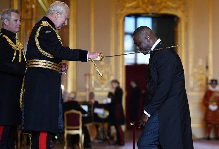 King Charles Knights Idris Elba for Youth Empowerment Work 1 King Charles III knighting Idris Elba