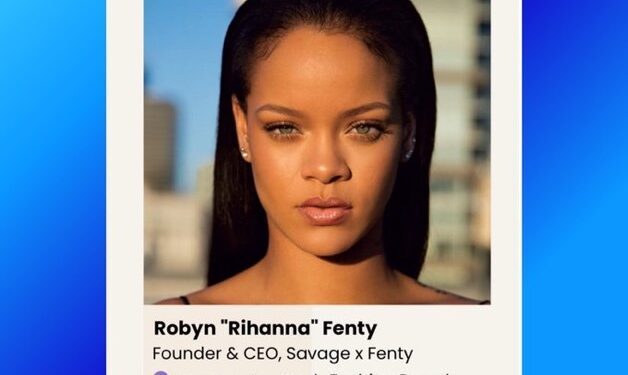 Rihanna, Barbadian singer-songwriter and businesswoman