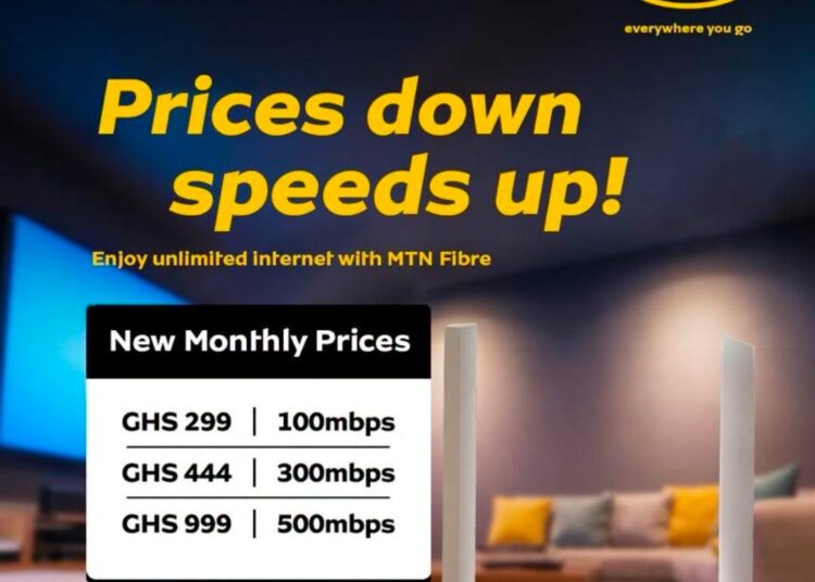 MTN Reduces Fibre Broadband Prices by Over 70% 1 MTN Fibre Broadband New Prices
