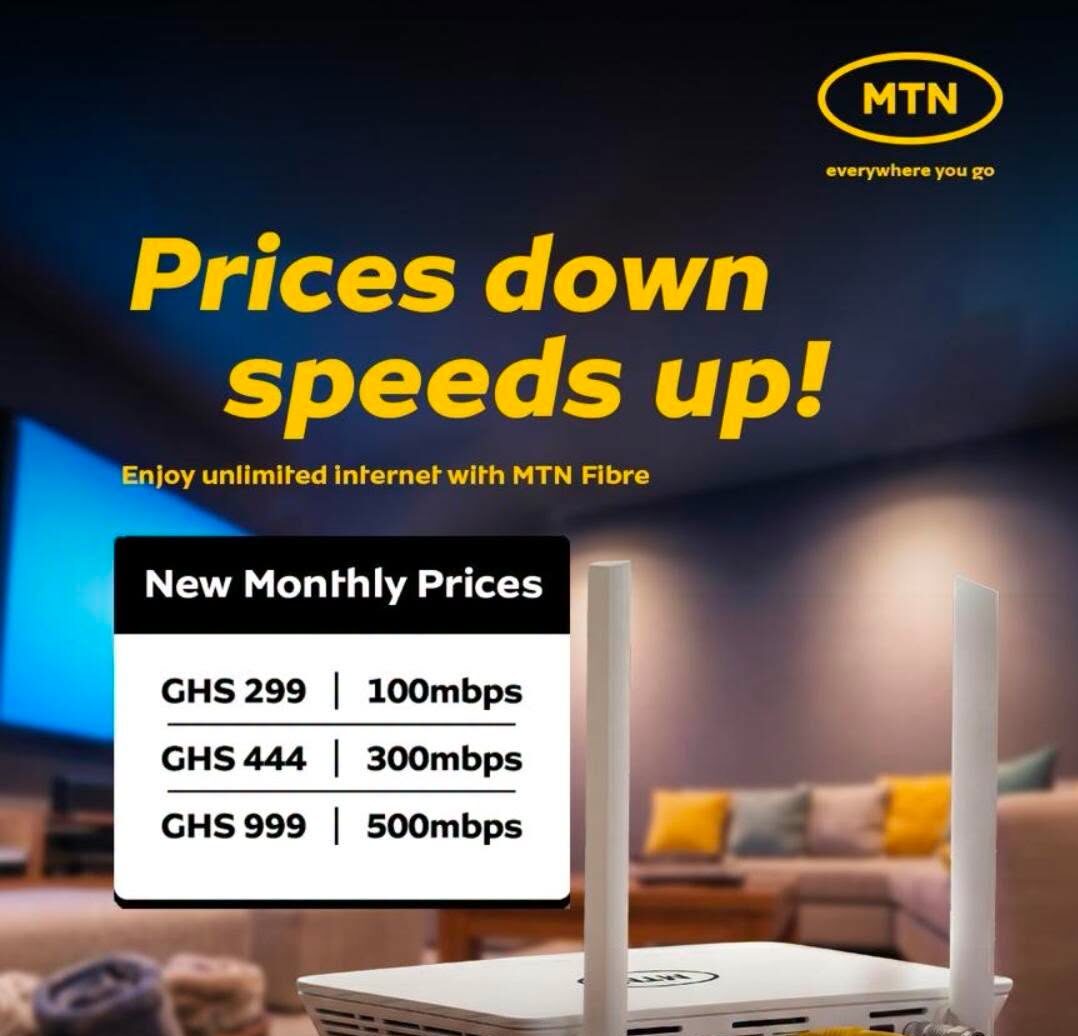 Mtnfibre Router MTN Reduces Fibre Broadband Prices by Over 70%