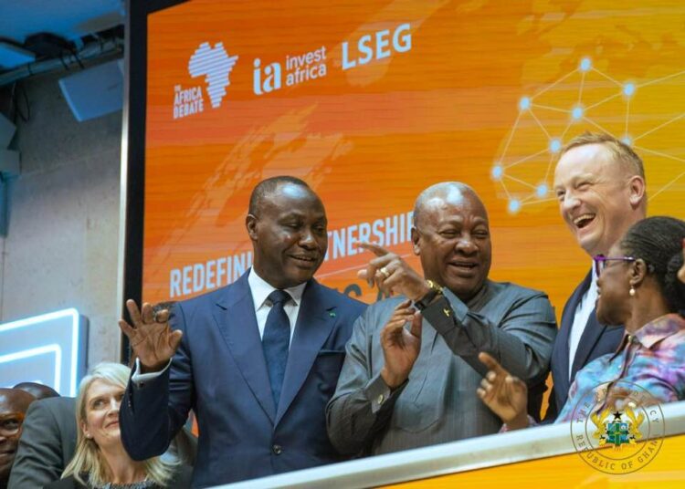Bawah Mogtari Hails Mahama’s Purposeful Path to Reset Ghana 1 HE President John Dramani Mahama at the London Stock Exchange