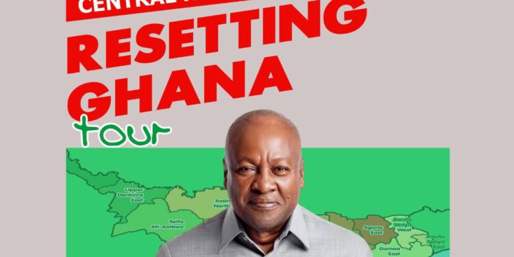 President Mahama Takes Resetting Ghana Tour to Central Region 1 President John Dramani Mahama