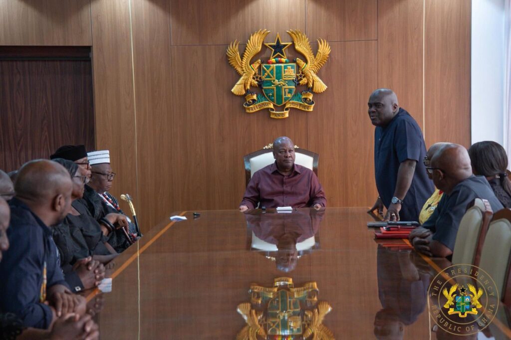 President Mahama Pays Glowing Tribute to Ambassador Victor Gbeho 2 Mahama meets Gbehos Family 1