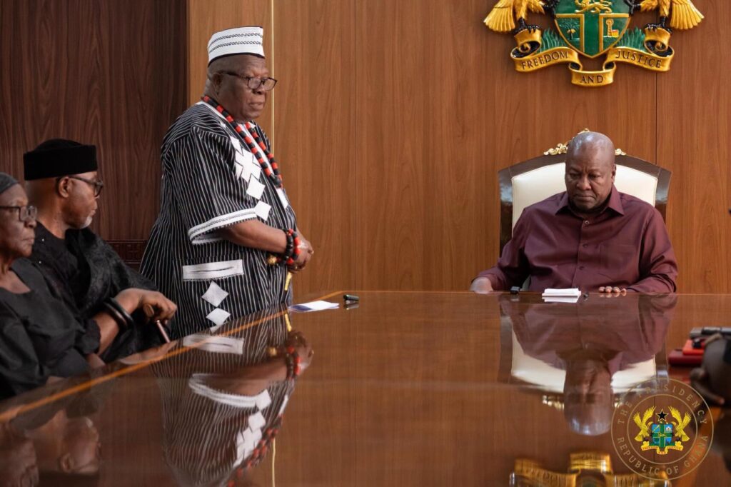 President Mahama Pays Glowing Tribute to Ambassador Victor Gbeho 3 Mahama meets Gbehos Family 2