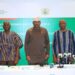 Mr. Kolawole A. Sofola, ECOWAS Director of Trade, Dr. Simeon K. Koffi, ECOWAS Executive Director, Mr. Kofi Addo, ECOWAS Director of Industry, and Mr. Ebo Quayson, Ghana’s Director of Trade Development at MoTAI, Announce ECOMOTI-5