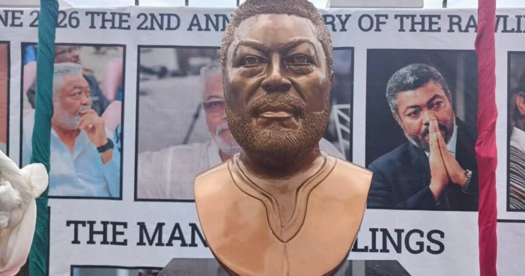 Rawlings Resisted Personal Glorification and Monuments, Mahama Extols NDC Founder 4 NDC Renames Party headquarters after Rawlings 1