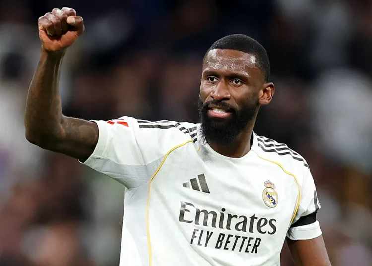Antonio Rudiger Signs One-Year Contract Extension at Real Madrid 1 Antonio Rudiger playing for Real Madrid at the Santiago Bernabeu