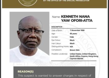 OSP Wanted Notice of Ken Ofori Atta