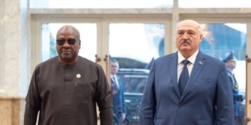 President John Dramani Mahama, with Belarus’s President Alexander Lukashenko