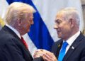 y US President Donald Trump and  Israeli Prime Minister Benjamin Netanyahu