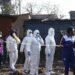 Members of the forensics team at the scene