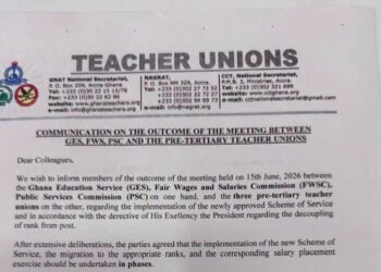 Teacher Unions, GES Agree on Phased Salary Migration Plan 3 Teacher Unions, GES Agree on Phased Salary Migration Plan