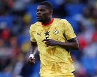 Thomas Partey in action for the Black Stars