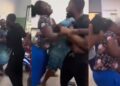 The Midwife being assaulted at Tema Community 22 Polyclinic